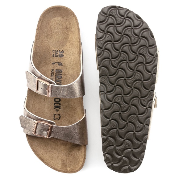 NWT Birkenstock Sydney Birko-Flor 2-Strap Sandals in Graceful Taupe - Picture 3 of 15